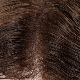 LLWear Toupee for Men 100% Human Hair Mens Hair Piece 8x10 Inch 0.03mm UltraThin Skin V-loop Men\'s Hair Replacement System Light- Medium Density Mens Toupee 4 (Light Brown Color) LLWear Toupee for Men 100% Human Hair Mens Hair Piece 8x10 Inch 0.03mm UltraThin Skin V-loop Men\'s Hair Replacement System Light- Medium Density Mens Toupee 4 (Light Brown Color)