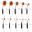 Yoseng Makeup Brushes Set 10Pcs Professional Oval Toothbrush Foundation Contour Powder Blush Conceler Eyeliner Blending Brush New Fashionable Super Soft Cosmetic Brushes Tool Set (Rose Gold 2 sets)