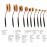 Yoseng Makeup Brushes Set 10Pcs Professional Oval Toothbrush Foundation Contour Powder Blush Conceler Eyeliner Blending Brush New Fashionable Super Soft Cosmetic Brushes Tool Set (Rose Gold 2 sets)