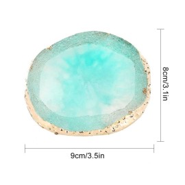 Nail Art Palette, Resin Mix Palette Drawing Plates Manicure Display Tools for Women Golden Resin Stone Paint Drawing Color Dish Manicure Nail DIY Tool(5) Nail Art Palette, Resin Mix Palette Drawing Plates Manicure Display Tools for Women Golden Resin Stone Paint Drawing Color Dish Manicure Nail DIY Tool(5)