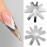 V Shape Easy French Smile Line Nail Art Manicure Edge Trimmer Nail Cutter Acrylic Tool with 9 Sizes, HJ-NAT198-FS11