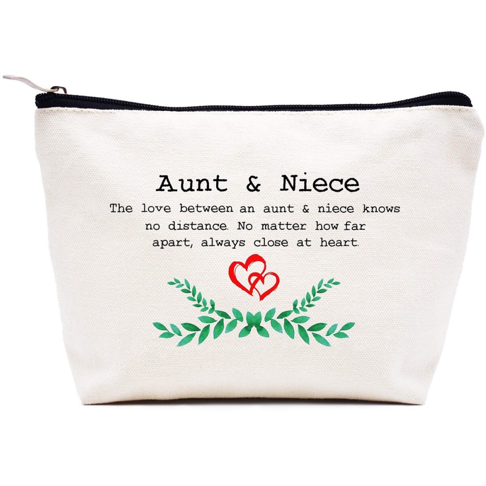 LIBIHUA Mother\'s Day Gift for Aunt Auntie,Aunt Vibes Present,Wedding Present,Birthday,Christmas Gift-Travel Pouch,Hangover Bag,Clutch Makeup Cosmetic Bag-the Love Between An Aunt and Niece LIBIHUA Mother\'s Day Gift for Aunt Auntie,Aunt Vibes Present,Wedding Present,Birthday,Christmas Gift-Travel Pouch,Hangover Bag,Clutch Makeup Cosmetic Bag-the Love Between An Aunt and Niece