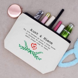 LIBIHUA Mother\'s Day Gift for Aunt Auntie,Aunt Vibes Present,Wedding Present,Birthday,Christmas Gift-Travel Pouch,Hangover Bag,Clutch Makeup Cosmetic Bag-the Love Between An Aunt and Niece LIBIHUA Mother\'s Day Gift for Aunt Auntie,Aunt Vibes Present,Wedding Present,Birthday,Christmas Gift-Travel Pouch,Hangover Bag,Clutch Makeup Cosmetic Bag-the Love Between An Aunt and Niece