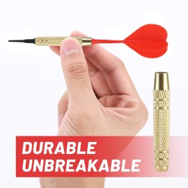 Accmor 12 Pcs Soft Tip Darts, 18g Plastic Tip Darts Set, Attach Extra 100 Black 2BA Replacement Tips, Soft Tip Darts for Electronic/Plastic Dartboard