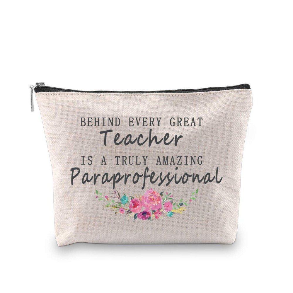 WCGXKO Paraeducator Gift Para Teacher Gift Paraprofessional Zipper Pouch Cosmetics Bag Appreciation Gift for Para (AMAZING Paraprofessional) WCGXKO Paraeducator Gift Para Teacher Gift Paraprofessional Zipper Pouch Cosmetics Bag Appreciation Gift for Para (AMAZING Paraprofessional)