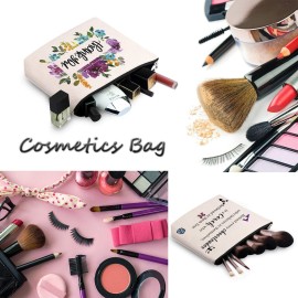 WCGXKO Cheer Coach Gift Cheer Mom Gift Cheerleading Zipper Pouch Cosmetics Bag Cheer Gift (Behind every cheerleader)