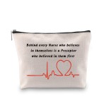 Generic WCGXKO Nurse Preceptor Gift Nurse Graduation Gift for Nurse Preceptor Zipper Pouch Cosmetics Bag (Behind every Nurse), Talk Less Smile More