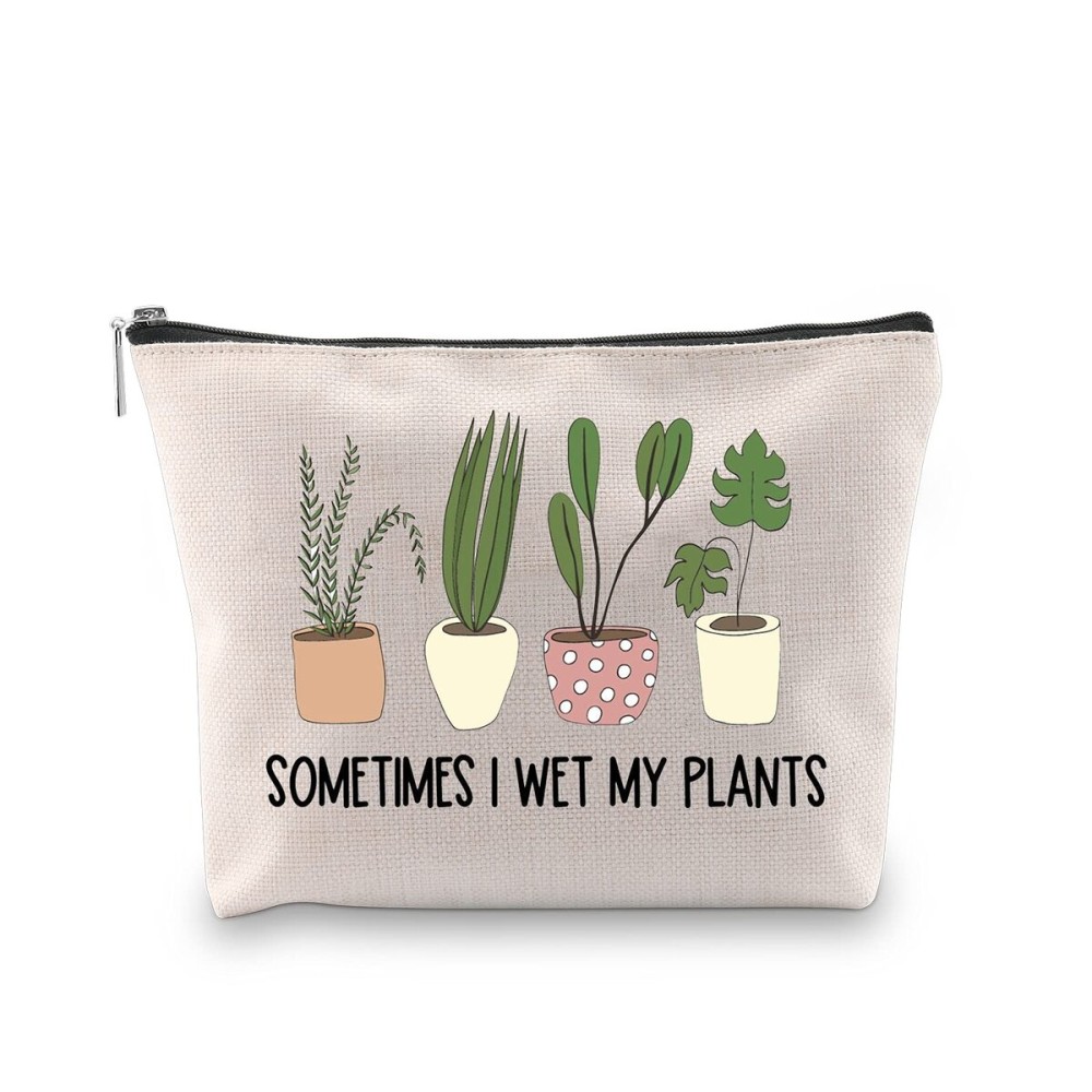 WCGXKO Plant Lover Gift Sometimes I Wet My Plants Funny Gardening Gift Zipper Pouch Cosmetics Bag for Plant Mom (WET MY PLANTS) WCGXKO Plant Lover Gift Sometimes I Wet My Plants Funny Gardening Gift Zipper Pouch Cosmetics Bag for Plant Mom (WET MY PLANTS)