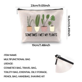 WCGXKO Plant Lover Gift Sometimes I Wet My Plants Funny Gardening Gift Zipper Pouch Cosmetics Bag for Plant Mom (WET MY PLANTS) WCGXKO Plant Lover Gift Sometimes I Wet My Plants Funny Gardening Gift Zipper Pouch Cosmetics Bag for Plant Mom (WET MY PLANTS)