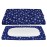 Pack and Play Sheets Fitted, Breathable Thick Playard Lovely Print Cover 39275 Compatible with Graco Pack n Play, Navy Star