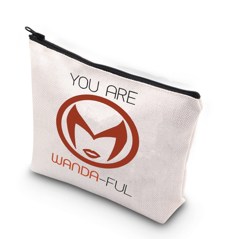 WCGXKO tv show gift Woman You Are Wanda-ful Zipper Pouch Zipper Pouch Cosmetics Bag for Best Friend Mom Sister (WANDA-FUL) WCGXKO tv show gift Woman You Are Wanda-ful Zipper Pouch Zipper Pouch Cosmetics Bag for Best Friend Mom Sister (WANDA-FUL)