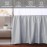 Crib Skirt Dust Ruffle, 100% Egyptian Cotton 400 Thread Count Soft Breathable Crib Bedding Skirt for Baby, Boys and Girls, Fading Resistant (Grey)