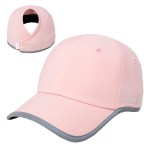 Ponyflo Performance Ponytail Running Hat - Ponytail Hats for Women - High Ponytail Hats for Women - Baseball Cap Women Pink