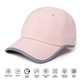 Ponyflo Performance Ponytail Running Hat - Ponytail Hats for Women - High Ponytail Hats for Women - Baseball Cap Women Pink