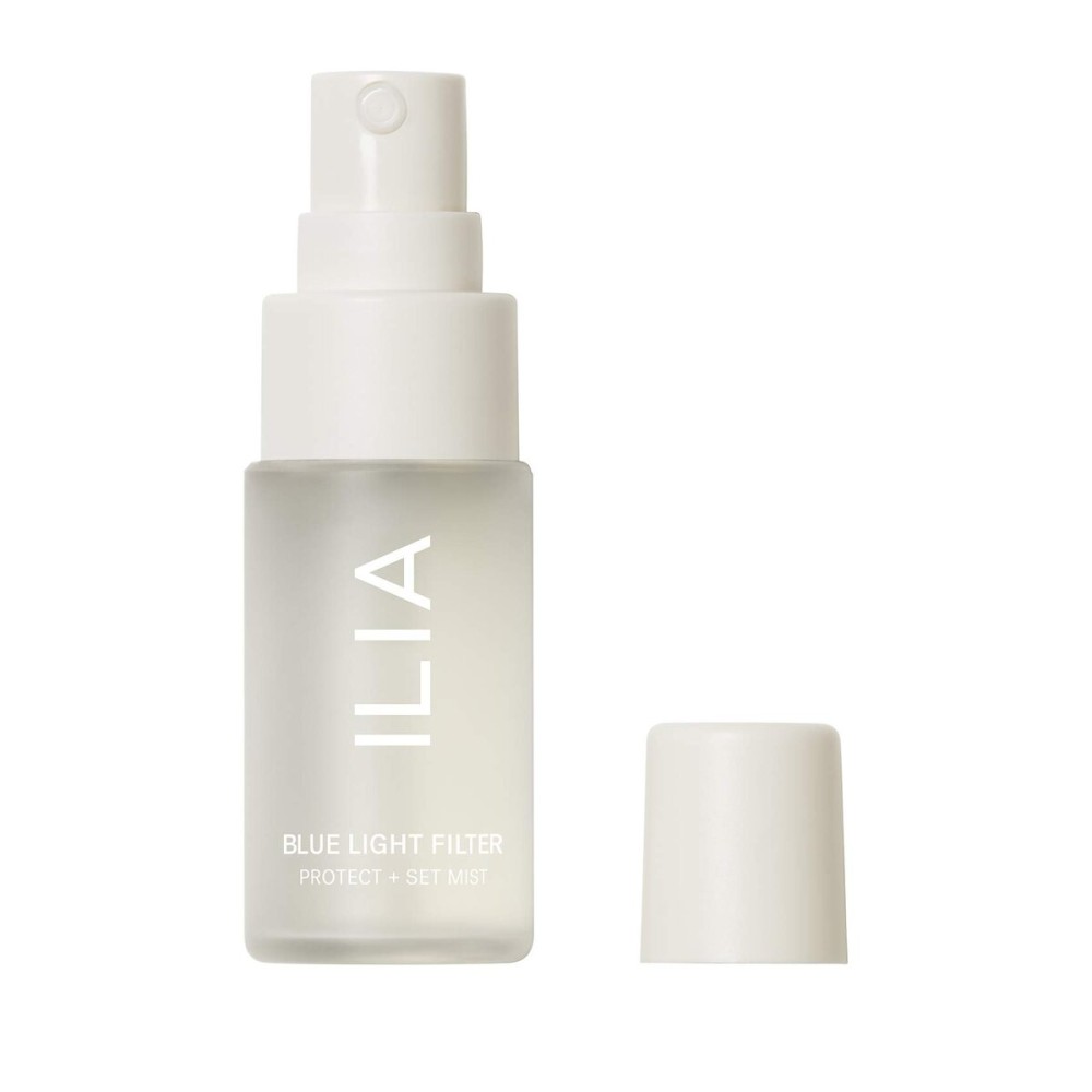 ILIA - Blue Light Face Mist | 3-in-1 Hydrate, Defend, Set Makeup | Ultra-Fine, Non-Sticky, Weightless | Gluten + Silicone-Free | Non-Toxic, Vegan, Cruelty-Free, Clean (Travel Size, 0.47 fl oz | 14ml)