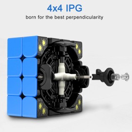 GAN 460 M, Gan 4x4 Magnetic Speed Cube, Gan 460 M 4 by 4 Stickerless Puzzle Toy for Kids and Adults