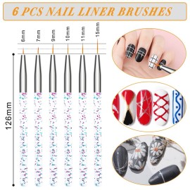 AROIC 28 Pcs Acrylic Nail Brush Set Including 7 Pcs UV Gel Nail Art Brushes, 6 Pcs 3D Nail ExtensionBrush, 5Pcs Double Ended Dotting Nail Pen ForNailArtDIY With White Box, colorful AROIC 28 Pcs Acrylic Nail Brush Set Including 7 Pcs UV Gel Nail Art Brushes, 6 Pcs 3D Nail ExtensionBrush, 5Pcs Double Ended Dotting Nail Pen ForNailArtDIY With White Box, colorful