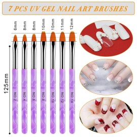 AROIC 28 Pcs Acrylic Nail Brush Set Including 7 Pcs UV Gel Nail Art Brushes, 6 Pcs 3D Nail ExtensionBrush, 5Pcs Double Ended Dotting Nail Pen ForNailArtDIY With White Box, colorful AROIC 28 Pcs Acrylic Nail Brush Set Including 7 Pcs UV Gel Nail Art Brushes, 6 Pcs 3D Nail ExtensionBrush, 5Pcs Double Ended Dotting Nail Pen ForNailArtDIY With White Box, colorful