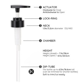 Lotion Dispenser Pump Head, Segbeauty 3 Pack Shampoo Shower Bottle Pump Replacement, Empty Refillable Bottle Tube Pump Top for Soap Conditioner Lotion Body Wash Bathroom Kitchen Lotion Dispenser Pump Head, Segbeauty 3 Pack Shampoo Shower Bottle Pump Replacement, Empty Refillable Bottle Tube Pump Top for Soap Conditioner Lotion Body Wash Bathroom Kitchen