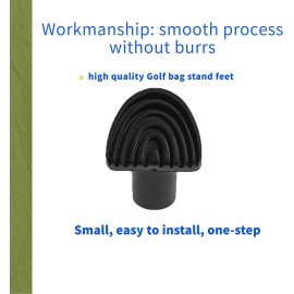 YuXuan Pavilion for Golf Bag Stand Replacement Feet Black