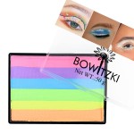Bowitzki 50g Pastel Color Split Cake Water Activated eyeliner UV neon Graphic eye liner Hydra Liner Rainbow Easter Glow Face Body Paint Makeup