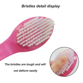 WAFJAMF Foot Stone Brush Bath Shower Brush Foot Srubber with Pumice2 PCS Rose Red