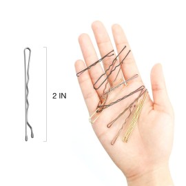 Hoyols Silver Gray Crimped Grip Hair Pins, Secure Hold Wavy Slide Proof Hair Bobby Pins Holder for Girls, Women Decorative 100 Count, 2 inch Hoyols Silver Gray Crimped Grip Hair Pins, Secure Hold Wavy Slide Proof Hair Bobby Pins Holder for Girls, Women Decorative 100 Count, 2 inch