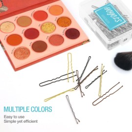 Hoyols Silver Gray Crimped Grip Hair Pins, Secure Hold Wavy Slide Proof Hair Bobby Pins Holder for Girls, Women Decorative 100 Count, 2 inch Hoyols Silver Gray Crimped Grip Hair Pins, Secure Hold Wavy Slide Proof Hair Bobby Pins Holder for Girls, Women Decorative 100 Count, 2 inch