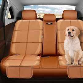 Meolsaek Car Seat Protector for Child Car Seat, Durable 600D Fabric Waterproof Car Seat Cover with Thick Pad Non-Slip Backing (No Imprints)