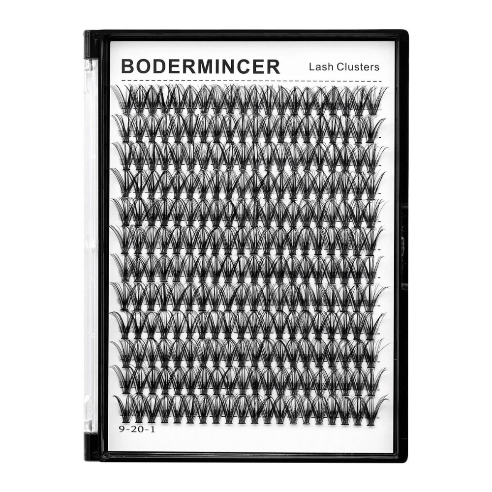 Bodermincer Black Cluster Lashes 240pcs 20D/40D DIY Eyelash Extension D Curl Long Individual Lashes Mixed Tray Faux Mink Lash Clusters Extensions 8-22mm (20D-20mm) Bodermincer Black Cluster Lashes 240pcs 20D/40D DIY Eyelash Extension D Curl Long Individual Lashes Mixed Tray Faux Mink Lash Clusters Extensions 8-22mm (20D-20mm)
