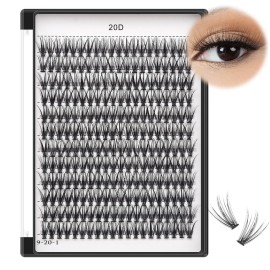 Bodermincer Black Cluster Lashes 240pcs 20D/40D DIY Eyelash Extension D Curl Long Individual Lashes Mixed Tray Faux Mink Lash Clusters Extensions 8-22mm (20D-20mm) Bodermincer Black Cluster Lashes 240pcs 20D/40D DIY Eyelash Extension D Curl Long Individual Lashes Mixed Tray Faux Mink Lash Clusters Extensions 8-22mm (20D-20mm)