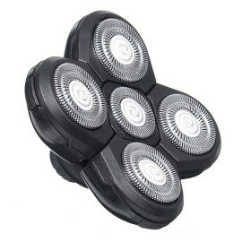 Men Electric Shavers Replacement Heads, 5 Heads Beard Replacement Blade Razor Replaceable Alternate Floating Washable Blade Trimmers Head (Black) Men Electric Shavers Replacement Heads, 5 Heads Beard Replacement Blade Razor Replaceable Alternate Floating Washable Blade Trimmers Head (Black)