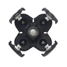 Men Electric Shavers Replacement Heads, 5 Heads Beard Replacement Blade Razor Replaceable Alternate Floating Washable Blade Trimmers Head (Black)