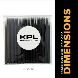 Knife Pivot Lube - KPL MicroFiber Knife Care Detail Swabs - Ultra-Precision Detailing Probes for Knife, Kitchen Cleaning Supplies, Pointed Swabs for Pocket Knives, Swab Applicators (50 Pack)