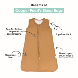 Copper Pearl Sleep Sack: Warm and Cozy Baby Bag in a Variety of Trendy Designs, Safe Alternative to Blankets, Sleeveless Baby Sleep Sack Swaddle Sizes Newborn to 24 Months - Haven