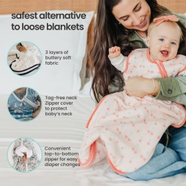 Copper Pearl Sleep Sack: Warm and Cozy Baby Bag in a Variety of Trendy Designs, Safe Alternative to Blankets, Sleeveless Baby Sleep Sack Swaddle Sizes Newborn to 24 Months - Haven