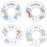 HarperLynn Boho Rainbow Closet Dividers - Set of 8 Baby Nursery Clothes Organizers - Vintage Style Clouds and Hearts