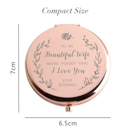 Java Wood Gifts for Wife to My Beautiful Wife Rose Gold Compact Makeup Mirror,I Love You Best Birthday Gift for Wife,Wedding Gifts,Gifts for Wife Romantic,Valentines Day Gifts for Wife Java Wood Gifts for Wife to My Beautiful Wife Rose Gold Compact Makeup Mirror,I Love You Best Birthday Gift for Wife,Wedding Gifts,Gifts for Wife Romantic,Valentines Day Gifts for Wife
