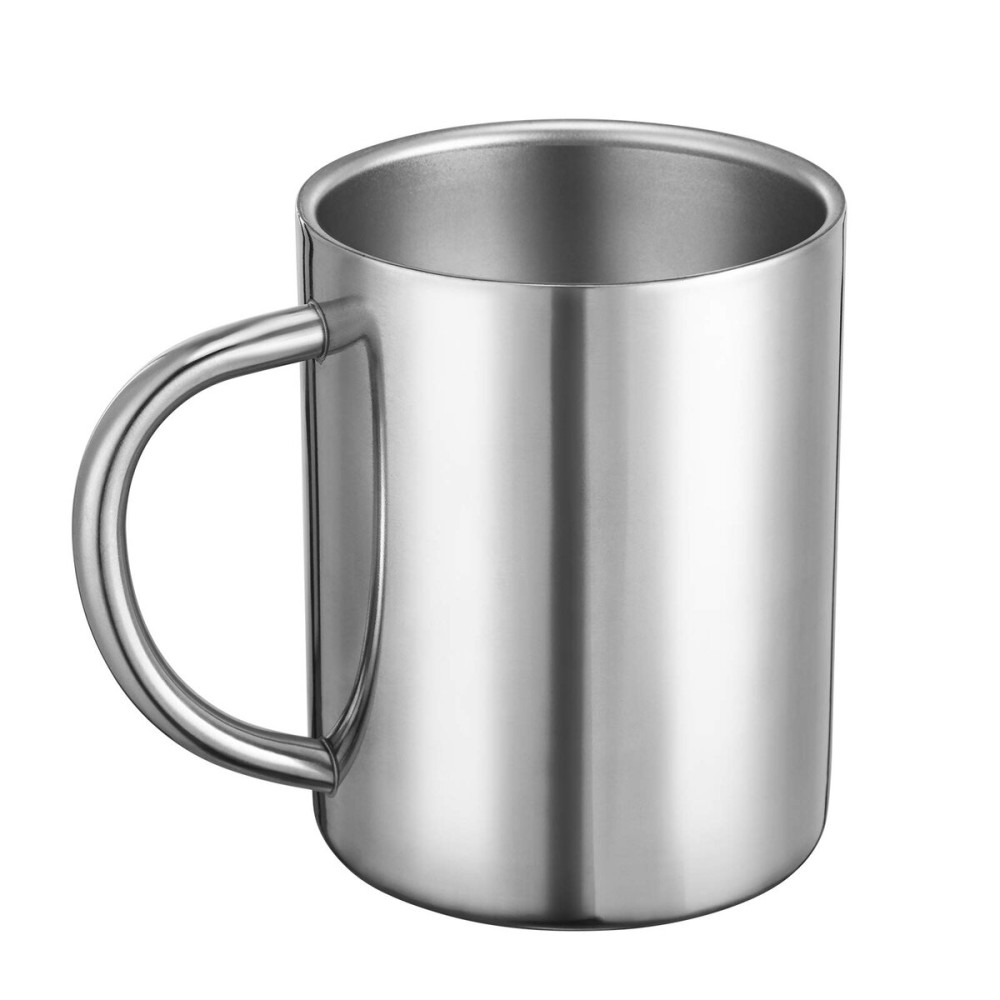 Bidponds 13.5oz / 400ml Double Walled Coffee Mug, Stainless Steel Tea Cups, Travel Camping Mugs