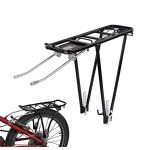 Bike Cargo Rack Cargo Universal Adjustable Bicycle Rear Luggage Touring Carrier Racks 55lbs Capacity Quick Release Mountain Road Bike Pannier Rack for 26-29 Frames