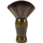Yebeauty Neck Duster Brush for Hair Cutting, Large Soft Barber Hairbrush with Natural Fiber Wooden Handle, Brown