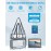 Paxiland Clear Bag for Stadium Events 12x6x12, Large Clear Tote Lunch Bag Stadium Approved with Reinforced Shoulder Straps for Concert Outfits and Festival, Transparent Handbag for Women - Grey