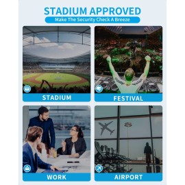 Paxiland Clear Bag for Stadium Events 12x6x12, Large Clear Tote Lunch Bag Stadium Approved with Reinforced Shoulder Straps for Concert Outfits and Festival, Transparent Handbag for Women - Grey