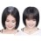 Invisible Human Hair Toppers For Women Clip In Toppers With 3D Air Bangs Fringe Straight 10x11cm Middle Part PU Scalp Wiglets Hairpieces Increase Hair Volume (20cm, Black)