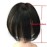 Invisible Human Hair Toppers For Women Clip In Toppers With 3D Air Bangs Fringe Straight 10x11cm Middle Part PU Scalp Wiglets Hairpieces Increase Hair Volume (20cm, Black)