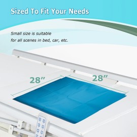 LOSCHEN Tubular Slide Sheet for Elderly Transfer, Sliding Draw Sheets to Assist Moving Elderly - for Cars, Vehicles, Wheelchairs and Bed Transfers - Hospitals & Home Care (Lake Blue, 28x28(72x72cm)) LOSCHEN Tubular Slide Sheet for Elderly Transfer, Sliding Draw Sheets to Assist Moving Elderly - for Cars, Vehicles, Wheelchairs and Bed Transfers - Hospitals & Home Care (Lake Blue, 28x28(72x72cm))