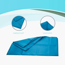 LOSCHEN Tubular Slide Sheet for Elderly Transfer, Sliding Draw Sheets to Assist Moving Elderly - for Cars, Vehicles, Wheelchairs and Bed Transfers - Hospitals & Home Care (Lake Blue, 28x28(72x72cm)) LOSCHEN Tubular Slide Sheet for Elderly Transfer, Sliding Draw Sheets to Assist Moving Elderly - for Cars, Vehicles, Wheelchairs and Bed Transfers - Hospitals & Home Care (Lake Blue, 28x28(72x72cm))