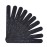 Allegro Combs 7 in. Nail Files Double Sided Wooden Emery Boards for Natural and Acrylic Grits 100,180, 120/240 USA. 10 Pcs. (180 Grit Black)