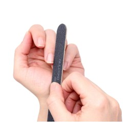 Allegro Combs 7 in. Nail Files Double Sided Wooden Emery Boards for Natural and Acrylic Grits 100,180, 120/240 USA. 10 Pcs. (180 Grit Black)