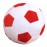 AOQI Plush Soccer Balls - Fluffy Stuffed Toy Soccer Ball Plush Pillow Soft Durable Stuff Soccerball Gift for Kids Boy Baby (Red - White,17.7inch/45cm)